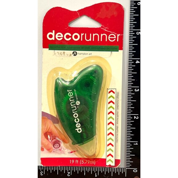 Decorunner Decorative Adhesive Tape Green Scrapbooking Craft Tool 19 Ft Holiday - Picture 1 of 2
